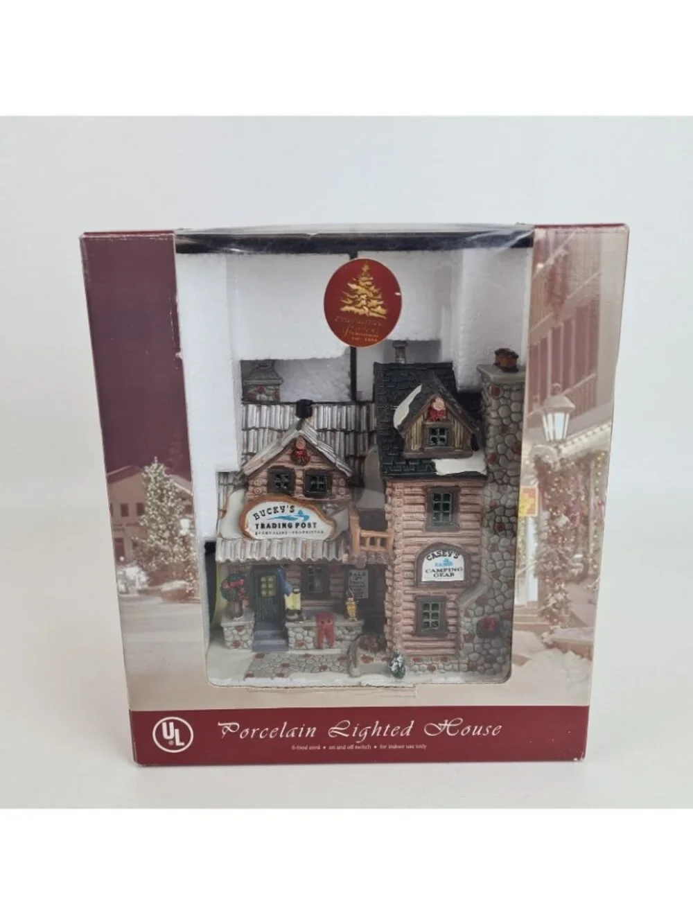 LEMAX Enchanted Forest Buckys Tradition Post-Camping 45059 Lighted Building